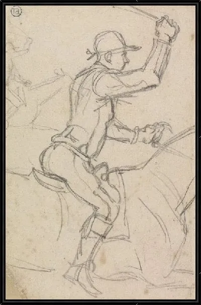 Картина Этюд с жокей