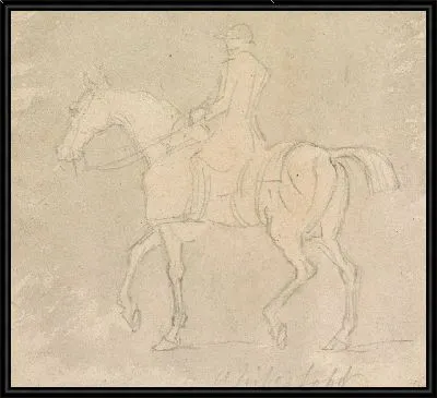 Картина Белоснежка на упражнении: с капюшоном и грубый, жокей вверх, ходьба влево