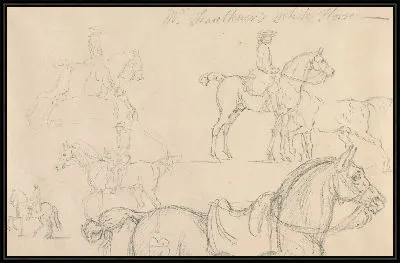 Картина Шесть исследований лошадей и всадников