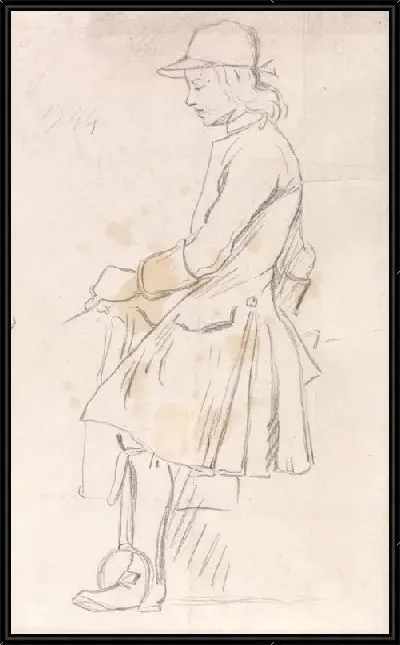 Картина Этюд для конного жокея, вид слева, 3 июня 1744 г.