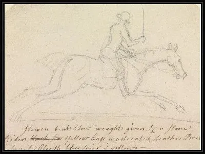 Картина Словенец, с жокеем вверх, галопом вправо