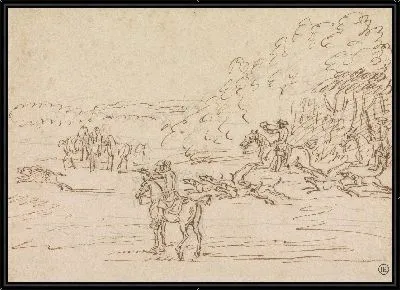 Картина Охота на кабана