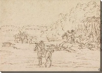 Картина Охота на кабана