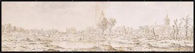 Картина Вид на Делфт после взрыва арсенала пороха 12 октября 1654 г.