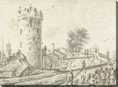 Картина на крепостных стенах Утрехта