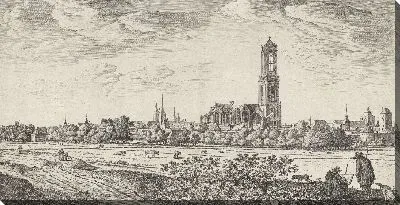 Картина Вид на Утрехт, (плита II)