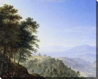 Картина Горный пейзаж возле Боппарда на Рейне