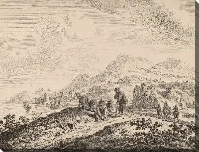 Картина Вид на реку Рейн