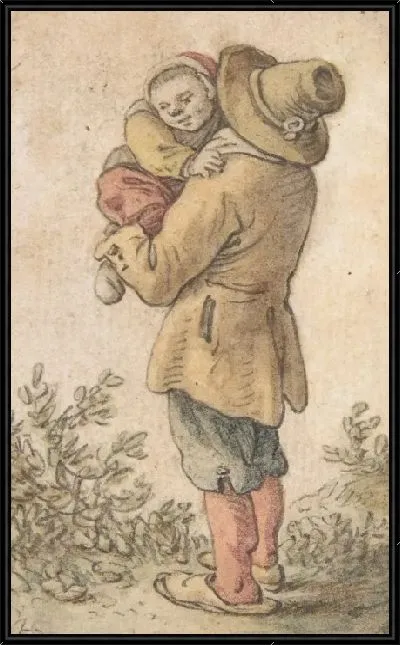 Картина Крестьянин с ребенком