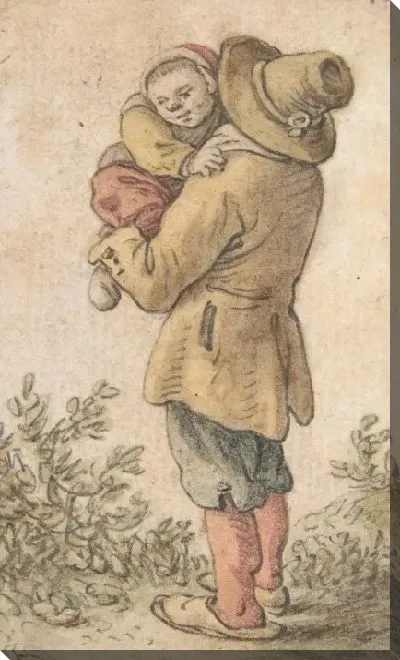 Картина Крестьянин с ребенком