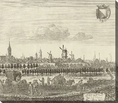 Картина Вид на Утрехт с запада (табличка IV)