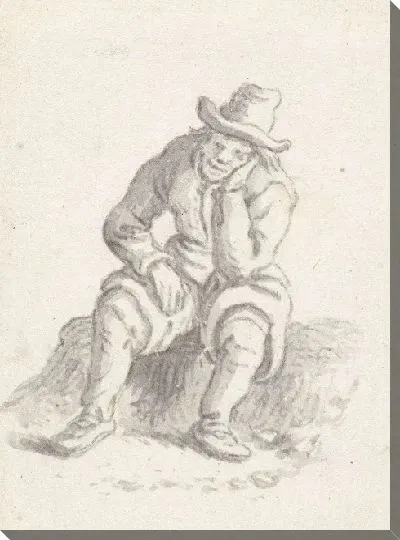 Картина Сидящий человек