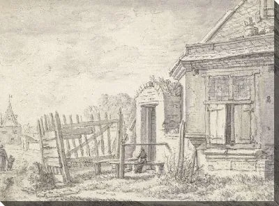 Картина Вид на Утрехт городской стены в Виттевроувенпорт