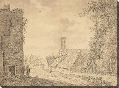 Картина Деревенский пейзаж №18