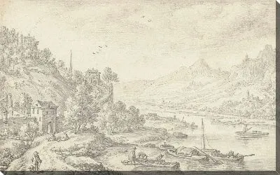 Картина Фантастический вид на Рейн