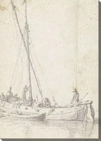 Картина Корабль с человеком у руля