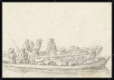 Две загруженные баржи рядом