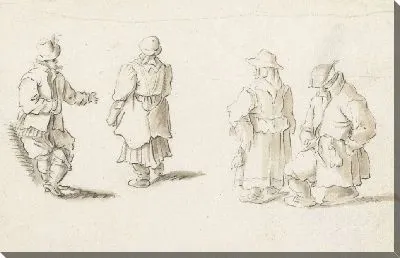 Картина Две стоящие пары