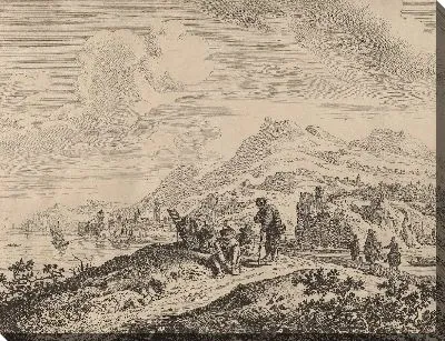 Картина Вид на реку Рейн