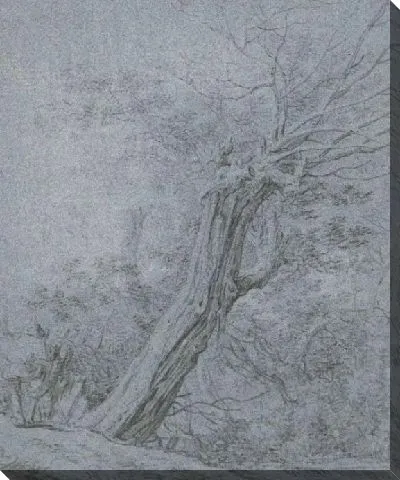 Картина Пейзаж с большим деревом