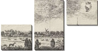 Картина Вид на Утрехт, (плита III)