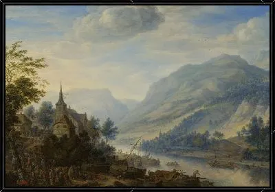 Вид на реку Рейн близ Райнека