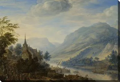 Вид на реку Рейн близ Райнека