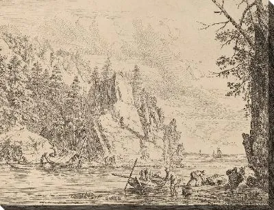 Картина Вид на реку Рейн