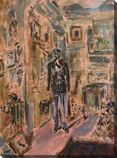 Картина Интерьер с молодым негром