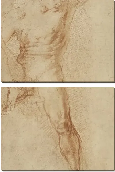 Картина Сидящая фигура (ректо); Лежащая фигура (verso)