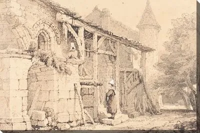 Картина Сцена в Jumièges