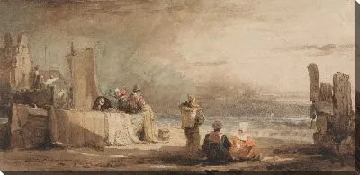 Картина Цифры на пляже