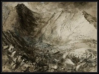 Cwm Graianog выше Нант Ффранкон