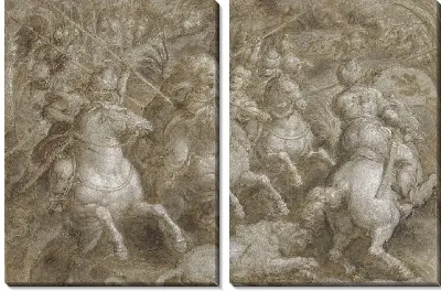 Картина Охота на персидских львов