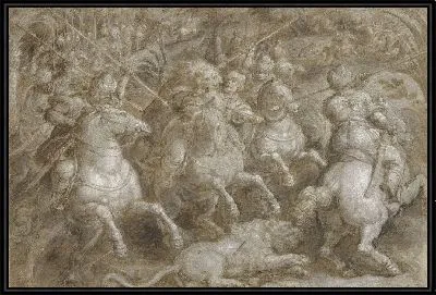 Картина Охота на персидских львов