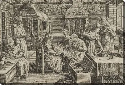 Картина Инкубация яиц шелкопряда, пластинка 3 из «Введение шелкопряда» [Vermis Sericus]