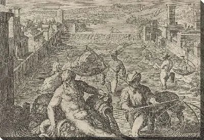 Картина Рыбалка со сферической сеткой