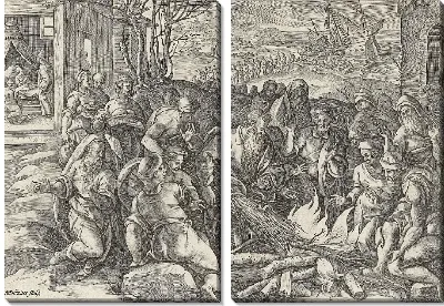 Картина Пол укушен гадюкой на Мальте