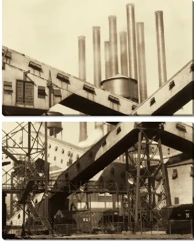 Картина Перекрещенные конвейеры - завод Ford