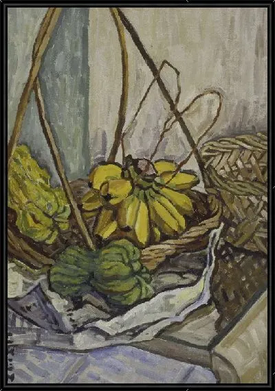 Картина Бананы в корзине