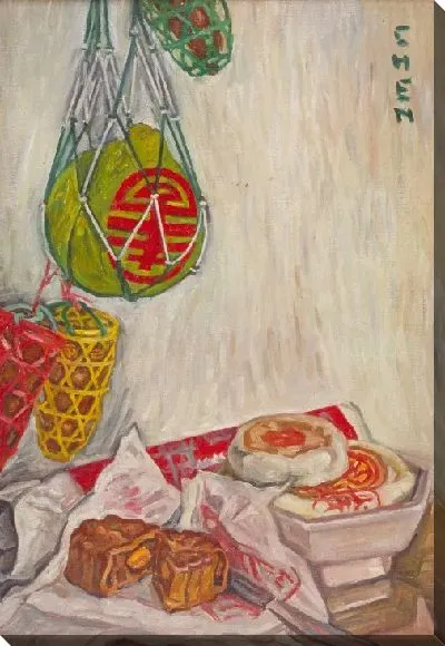 Картина Лунные пирожки с зеленым помело