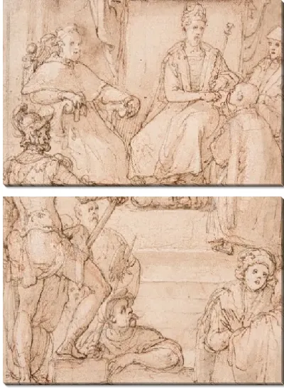 Картина Монарх, получающий эмиссара