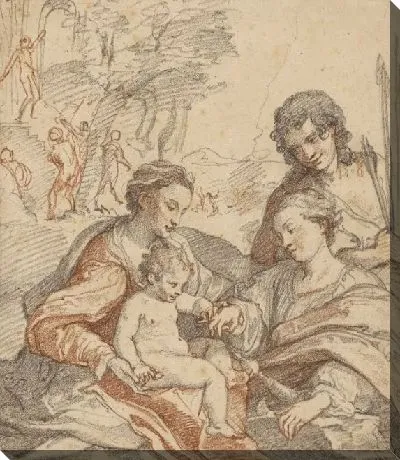 Мистический брак святой Екатерины (после Корреджо)