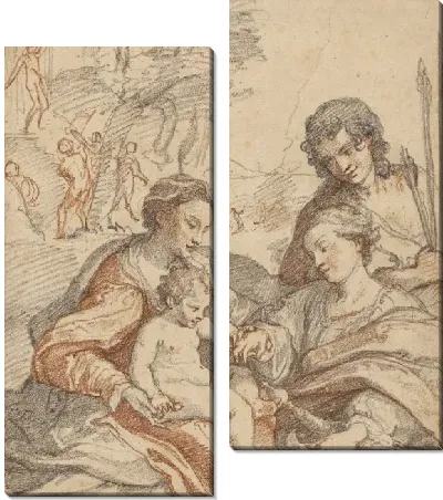 Мистический брак святой Екатерины (после Корреджо)