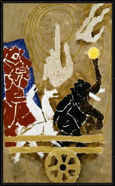 Картина Арджуна с Колесницей