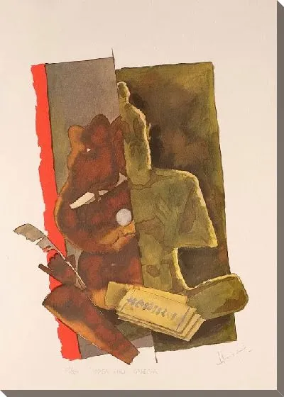 Картина Вьяса и Ганеша