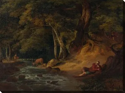 Картина Жак и раненый олень: «Как вам это понравится», Акт II, Сцена I