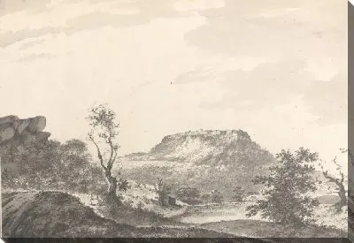 Картина Вид на форт Биджегур [Биджайгарх]