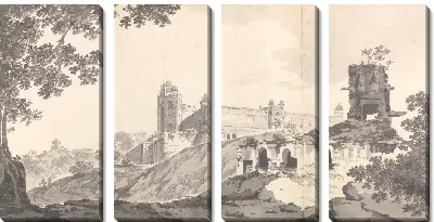 Картина Вид на мечеть в Футтипур Сикри [Фатехпур Сикри]