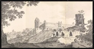 Картина Вид на мечеть в Футтипур Сикри [Фатехпур Сикри]